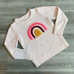 Cat & Jack toddler girls rainbow chenille sweater